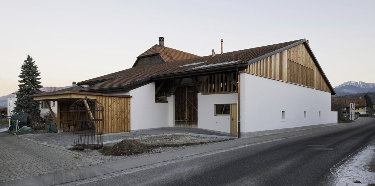 Vue extérieure de la ferme